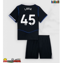 Camisa de Futebol Chelsea Romeo Lavia #45 Equipamento Alternativo Infantil 2025-26 Manga Curta (+ Calças curtas)